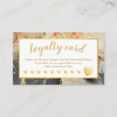 Gold Foil Loyalty Card Orange Grau Schwarz Treuekarte (Vorderseite)