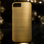 Gold Foil Luxury Metallic Muster Case-Mate iPhone Hülle<br><div class="desc">Gold Foil Luxury Imitats Metallic Stainless Steel Monogram Simple and Elegant Pattern Case. Dieses Musterbeispiel kann so angepasst werden,  dass es Ihren Vornamen enthält. Bitte kontaktieren Sie den Designer für passende Produkte.</div>