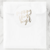 Gold Foil Maaking Spirituosen Bright Geschenkstick Runder Aufkleber (Tasche)