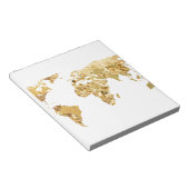Gold Foil Map Notizblock (angewinkelt)