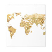 Gold Foil Map Notizblock (Vorderseite)