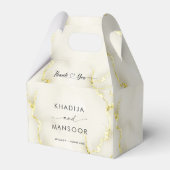 Gold Foil Marmor Texture Wedding Vielen Dank Geschenkschachtel (Vorderseite)