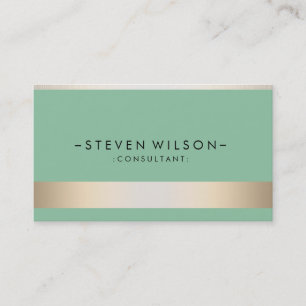 Gold Foil Metal Beruflich Moderne Elegante Visitenkarte