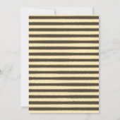 Gold Foil Miss zu Mrs. Brautparty Einladung (Rückseite)