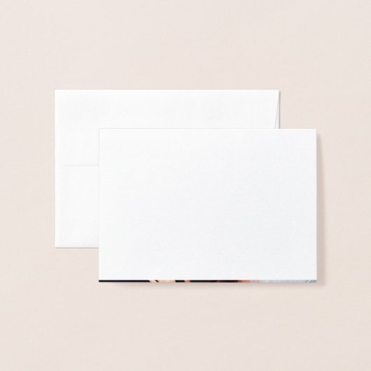 Gold Foil mit Liebe Foto Danke Karte (Rückseite mit Umschlag)