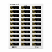 Gold Foil Moderne Blumenstempelmarken (Vorne)