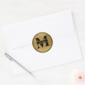 Gold Foil Monogram Scottish MacKay Sticker Siegel (Umschlag)