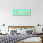 Gold Foil Namaste Leinwanddruck (Insitu (Schlafzimmer))