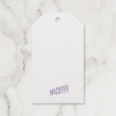 Gold Foil "NICE!!!!!" Geschenkanhänger (Rückseite)