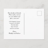 Gold Foil North Carolina Karte Schwarze neue Adres (Rückseite)