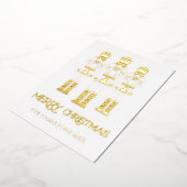 Gold Foil Nutcracker Weihnachtskarten Folieneinladung (Gedreht)