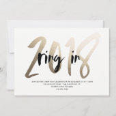 Gold Foil Party Einladung (Vorderseite)