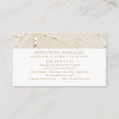 *~ Gold Foil Pastel Wedding Elegant Blush Visitenkarte (Rückseite)