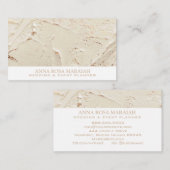 *~ Gold Foil Pastel Wedding Elegant Blush Visitenkarte (Vorne/Hinten)