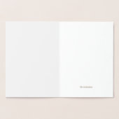 Gold Foil Personalisiert Sympathy Card. Folienkarte (Innenseite)