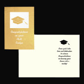 Gold Foil PhD Abschluss Card Folienkarte