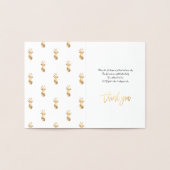 Gold Foil Pineape, vielen Dank Folienkarte (Innenseite)