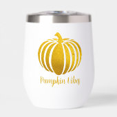 Gold Foil Pumpkin Vibes Tumbler (Vorderseite)