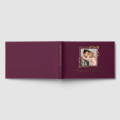 Gold Foil Rahmen für Burgundy Wedding Gästebuch (Voll)
