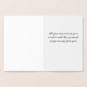 Gold Foil Raven Dekoriert Weihnachtsbaum Folienkarte (Innenseite)