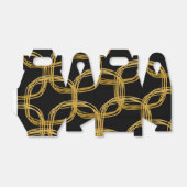 Gold Foil Scribble Circle Modern Gastgeschenk Boxe Geschenkschachtel (Ungefaltet)