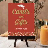 Gold Foil Script Confetti Karten und Geschenke Gra Poster