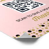 Gold Foil Script Confetti Tipp zum Graduate Sign Poster (Ecke)