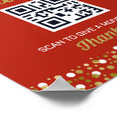 Gold Foil Script Confetti Tipp zum Graduate Sign Poster (Ecke)