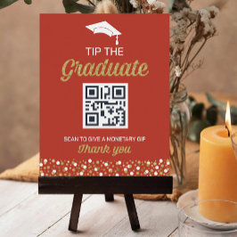 Gold Foil Script Confetti Tipp zum Graduate Sign Poster