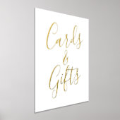 Gold Foil Script Hochzeitskarten und Geschenkzeich Foliendrucke (Ablage )