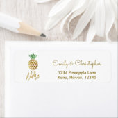 Gold Foil Script Wedding Aloha Pineaple (Insitu)