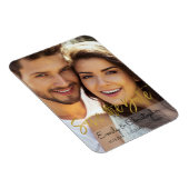 Gold Foil Script Wedding Save the Date Magnet (Rechte Seite)