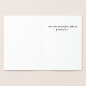 Gold Foil Snowflake Tree Weihnachtskarte Folienkarte (Innenseite)