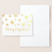 Gold Foil Snowflakes Frohe Weihnachten Folienkarte (Anzeige)