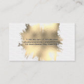 Gold Foil Spritzer | Hintergründe Visitenkarte (Rückseite)