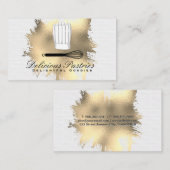 Gold Foil Spritzer | Hintergründe Visitenkarte (Vorne/Hinten)