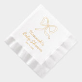 Gold Foil Stamps Baby Showbühne Coquette Napkins Servietten Mit Folie (Rechts)