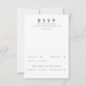 Gold Foil Stars Modern Wedding RSVP (Vorderseite)