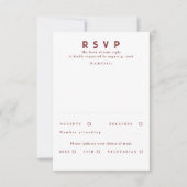 Gold Foil Stars Modern Wedding RSVP (Vorderseite)
