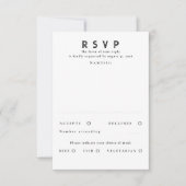 Gold Foil Stars Modern Wedding RSVP Karte (Vorderseite)