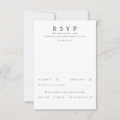 Gold Foil Stars Modern Wedding RSVP Karte (Vorderseite)