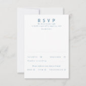Gold Foil Stars Modern Wedding RSVP Karte (Vorderseite)