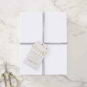 Gold Foil String Lights Elegante Hochzeit Geschenkanhänger (Mit Garn)