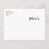 Gold Foil String Lights & Script UAWG Reply Card Einladungspostkarte (Rückseite)