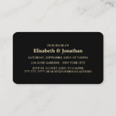 Gold Foil Strip, Engagement Party Ticket Einladung (Rückseite)