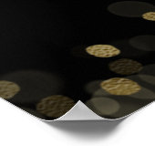 Gold Foil Sweet 16 Balloons Foto Prop Black Poster (Ecke)