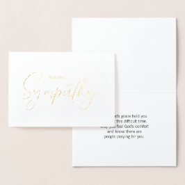 Gold Foil Sympathy Card Folienkarte