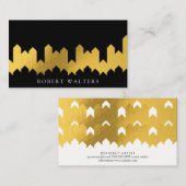 Gold Foil Textur | Lux Formen Visitenkarte (Vorne/Hinten)