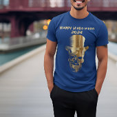 Gold Foil Top Hat Halloween T - Shirt