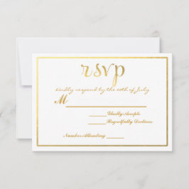Gold Foil UAWG Wedding Card Einladung